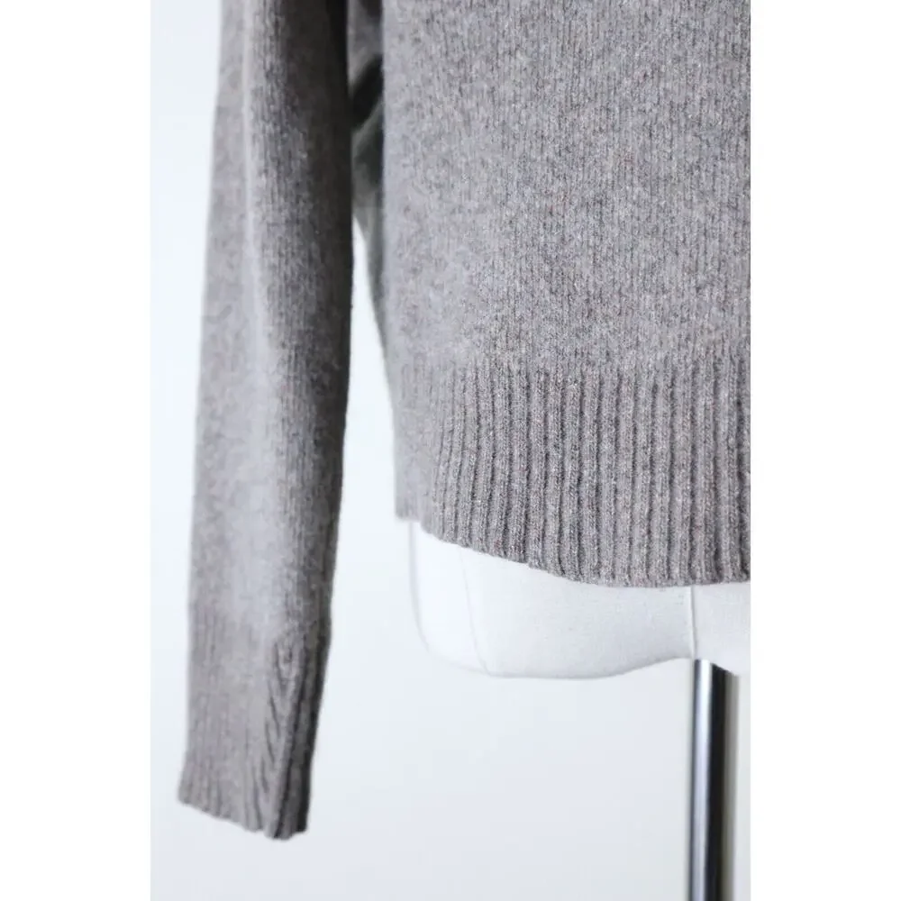 Brochu Walker Size S Carnaby Turtleneck Sweater Seam Double Knit Pullover Taupe - Picture 13 of 14